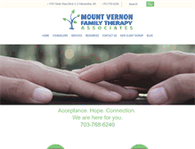 Tablet Screenshot of mountvernontherapy.com